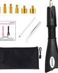 Hotfix Applicator Tool, Hot Fix Tool, Hotfix Rhinestones Applicator, Bedazzler, Hot Fix Applicator Tool Kit for Clothes, Fabric, Cardstock, Leather, Wood and Make Snowglobe Tumbler Holes