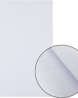 6 Pieces Aida Cloth 14 Count Cross Stitch Fabric, White, 12 by 18-Inch