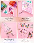 Bead Loom Kit for Adults Beading Loom Supplies 48000 Pcs Glass Seed Beads Bracelets Jewelry Earring Making Tools Christmas Gifts for Girls DIY Accessories