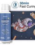 240ML Diamond Painting Sealer with Sponge Head, 5D Diamond Painting Glue and Jigsaw Puzzle Glue for Permanent Hold & Shine Effect (8 OZ)