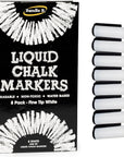 4-Pack White Erasable Chalk Markers - Non-Toxic, Water-Based, Reversible Tips for Kids & Adults, Glass & Chalkboards