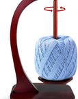 Yarn Ball Holder for Knitting and Crocheting, Wooden Yarn Spinner with Magnetic Metal Twirling Mechanism and Anti-Slip Pads, Crochet Gift for Knitting Lovers