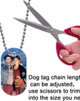 45Pcs Sublimation Blank Dog Tag Aluminum White Sublimation Stamping Tag Pendants Double Sided Blank Stamping Metal Tags, Personalized Pets Tags Oval