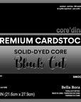 Black Cardstock Paper | 12 Sheets 8.5" X 11" of Heavyweight 65Lb Colored Smooth Card Stock for DIY Business Making Scrapbook, Poster | Thick Heavy Craft Printer Ready Printable Solid Paper