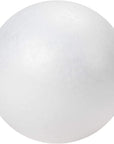 4 Inch Foam Balls for Crafts - 12 Pack round White Polystyrene Spheres for DIY Projects, Ornaments, School Modeling, Drawing