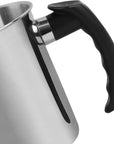 Candle Making Pouring Pot,2 Pounds Capacity,Double Boiler Wax Melting Pot,Dripless Pouring Spout & Heat-Resisting Handle Designed Candle Making Pitcher, Silver