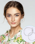 96Pcs Hoop Earrings Finding, Hypoallergenic Alloy round Earring Hoops for Jewelry Making, Gold Silver Open Beading DIY Earrings Craft Art Accessories 20Mm 30Mm 40Mm 50Mm