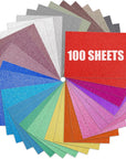 25 Sheets Glitter Cardstock, 8.5 X 11 Inches Premium Sparkle Cardstock Paper 300Gsm Heavyweight Shimmer Cardstock for DIY Crafts Scrapbook Making