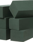 6X3X2.5 Inch Wet Floral Foam Blocks Rectangle Small Size Foam Bricks for Fresh Artificial Flower Arrangements Wedding Centerpiece Party Home Decoration Pack of 6 Green