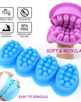 Silicone Massage Bar Soap Molds, 2 Pack 3D Hair Comb Ice Mold, Hair Brush Silicone Soap Molds for Soap Making, DIY Unique Hair Masks Salon Spa Scalp Massager