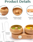 Electric Bead Spinner with 2 Bowls, Wooden Bead Spinner for Jewelry Making, Stepless Speed & Forward/Reverse Direction, Suitable for Seed Beads Clay Beads Pony Beads, Patent Design