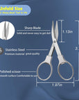 2Pcs Folding Scissors,Safe Portable Travel Scissors,Stainless Steel Telescopic Cutter Used for Home Office, Safety Portable Travel Trip Scissors
