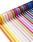 100 Yards Solid Grosgrain Ribbon, 3/8" X 5 Yard/Roll, 20 Colors Rainbow Multicolor Fabric Ribbons Roll Perfect for Crafts Gifts Wrapping Flower Bouquet Hair Bows & Other Projects
