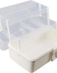 Art Supply Box Sewing Box 3 Layers Craft Organizers and Storage with Handle Tool Box Tackle Box Organizer
