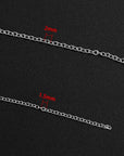 36 Feet Silver Stainless Steel Link Cable Chain with 20 Lobster Clasps and 30 Jump Rings for Men Women Jewelry Chain DIY Making, 2.0Mm