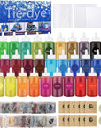 Tie Dye Kit 32 Color All-In-One Clothing Dye Kit, Permanent Fabric Dye Kit for Kids, Adults, Large Group Handmade Party Activity, DIY Bright Neon Tye Dye Kit