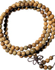 6Mm Natural Fragrant Green Sandalwood 108 Mala Beads - Tibetan Buddhism Prayer Beads