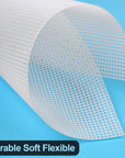 7 Pieces 7 Count Plastic Canvas,10.5" X 13.5" Plastic Canvas Sheets, Plastic Mesh, Plastic Mesh Sheet, Eye Mesh for Embroidery, Knit Crochet Projects, DIY Handicraft, Make Dividers
