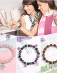 473Pcs Stone Jewelry Making Kit Crystal Stone Bracelet Making Kit for Adults, Crystal Natural Stone Healing Beads for Jewelry Making, Bracelet Making