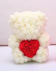 Valentine's Day Gift Rose Bear Eternal Flower Rose Teddy Bear PE Foam Bear 25cm Valentines Day