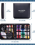 Sewing Kit for Adults and Kids - Small Beginner Set W/Multicolor Thread, Needles, Scissors, Thimble & Clips - Emergency Repair and Travel Kits - Sewing Accessories and Supplies