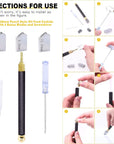 9 Pcs Glass Cutting Tool Set Kit Includes Adjustable Circular Glass Cutter, Glass Running Pliers with Rubber Tip, 2Mm-20Mm Oil Feed Carbide Tip with 3 Bonus Blades for Mirrors Tiles Mosaic