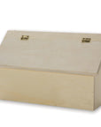 Unfinished Wood Letter/Mail Box. Fully Assembled & Ready to Decorate with Paint, Stain, Markers & More, Great for Kids Play Mailbox, Sandpaper Included, 12"W X 3-1/2" D X 8" H.