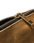 Waxed Canvas Pencil Case/Pencil Bag/Pencil Pouch, Rugged and Durable, Water Resistant, 8.5" X 4" (Set of 4)