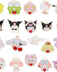 40Pcs Cartoon Animal Charms Pendant Cute Cat Charms Alloy Enamel Kawaii Pendants for Jewelry Making Necklace Earrings Keychains Bracelet, 20 Styles