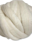 Merino Wool Roving 1 Lb (16 Ounces) for Spinning | Soft Chunky Jumbo Yarn for Arm Knitting Blanket |100% Natural Undyed (Off-White) Wool Yarn, Felting Core, Carded Stuffing
