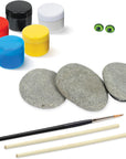 Animal Rock Painting Box Set - DIY Rock Painting for Adults - Rocks, Brush, Paint Included - Mandala Stone Artist - Create Rock Artwork at Home - Arts and Craft for Adults - Adult Hobbies
