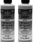 8 Oz Acrylic Paint, Silver Metallic
