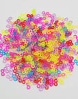 500 Pack S Clips Loom Rubber Bands Clips Plastic Connectors Refills Clips for Loom Bracelets DIY Bracelet Making Loom Band (Transparent)