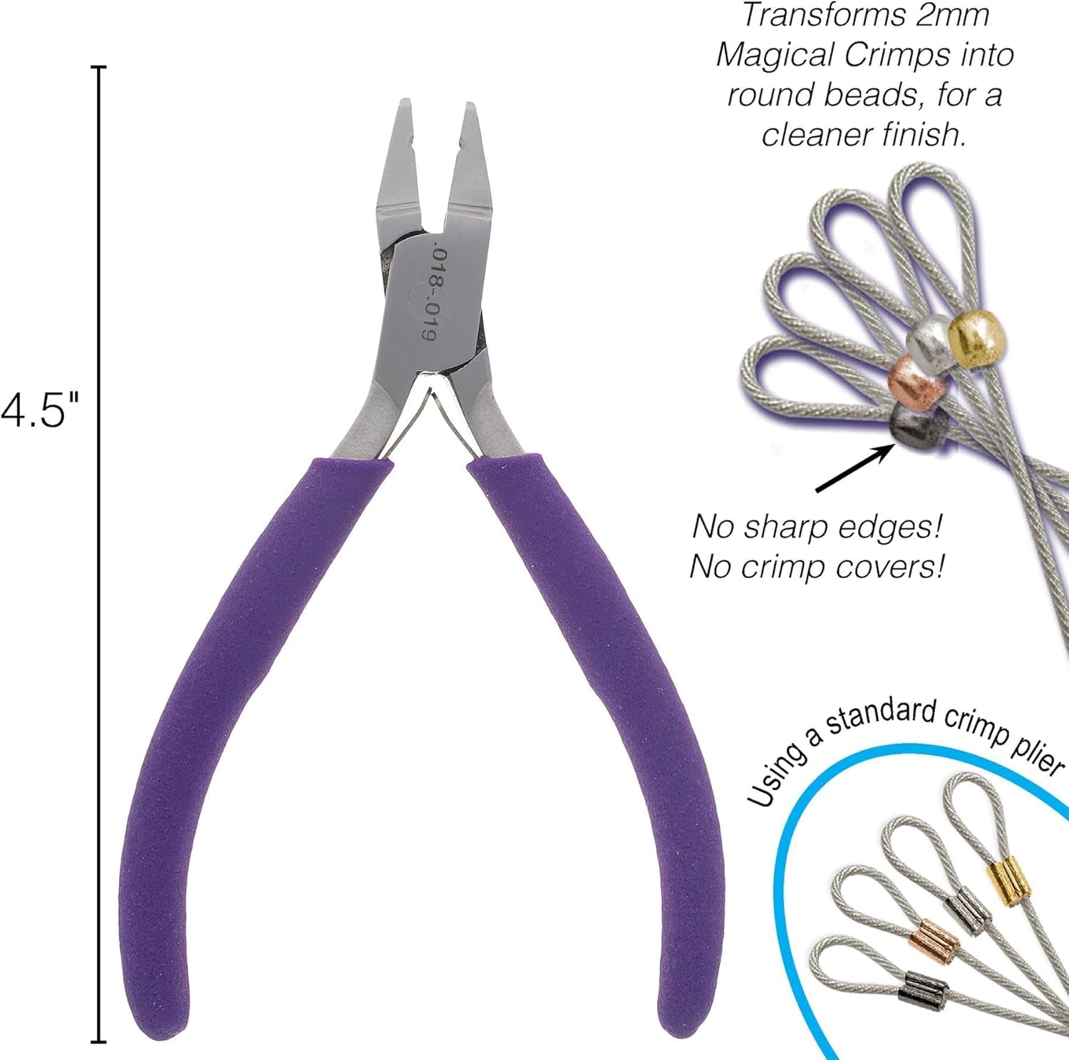 Magical Crimping Pliers, Transforms 2Mm Tubes into round Beads, 1 Piece
