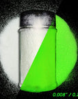Glow in the Dark Glitter, 1.94Oz 55G Luminous Ultra Fine Glitters Powder Glowing Glitter Epoxy Resin PET Flake 1/128" 0.008" 0.2Mm Sequins for Craft Supplies Tumbler Slime Hair - White to Green