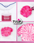 One-Step Tie-Dye Kit  Fabric Dye Open Stock 21544 Fdy Opstk Fuchsia 3/36, as Detailed