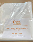 Carnival Papers Wet Strength White Tissue Paper Alternative to Deli Paper for Model Making, Geli Printing, Mixed Media Crafts Etc Resistant to Tearing When Wet (10)