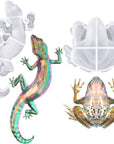 Resin Molds Silicone, 2 Pcs Animal Epoxy Resin Molds with Realistic Frog and Lizard Shapes, 3D Lifelike Silicone Molds for Epoxy Resin, Wall Desktop, Cabinets Decor