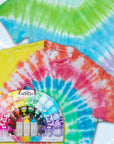 One-Step Tie Dye Kit, over the Rainbow, Easy Party Activity, Gift Idea, 15-Color Kit
