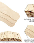 100 Pcs Wooden Fan Handles 8 Inch, Jumbo Craft Sticks for Wedding Programs, or Paint Mixing Crafts Home Art Projects, Classroom Art Supplies