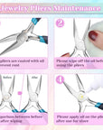 Jewelry Pliers Set,  3Pcs Jewelry Making Tools Kit Includes Needle Nose Pliers, round Wire Cutters for Supplies, Wrapping, DIY Crafts, Beading