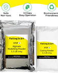 Hand Casting Powder Kit Refill - Molding Kits with 1.1Lb(500G) Alginate Molding Powder and 1.1Lb(500G) Stone Casting Powder for Craft, Keepsake, Sculpture, Diorama and Home Décor