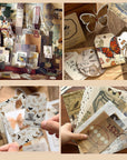Aesthetic Journaling Supplies Kit, Bullet Journals Set Junk Journal, Vintage Scrapbooking Stationary, Arts Craft Scrapbook Kit, Large Collection for Teenage Girls Women Adults Beginners