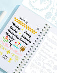 36 PCS Plastic Journal Stencils for Bullet Junk Journal Notebook Diary Drawing Scrapbook Journal Stencil Templates 4X7 Inch