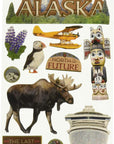 STDM-0116 3D Sticker 4.5" X 7" Sheet, Alaska