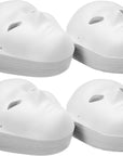 36 Pieces Paper Mache Masks White DIY Craft Paintable Mask Cosplay Mask Halloween Party Decor for Women Men, 2 Sizes