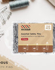 Safety Pins, 150 PCS Safety Pins Assorted, 3 Different Sizes Silver Safety Pins Bulk, Small Safety Pins, Large Safety Pins Heavy Duty for Clothes, Sewing, Craft