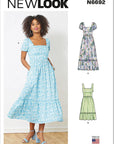 Misses' Dress Sewing Pattern Kit, Code N6692. Sizes 6-8-10-12-14-16-18