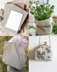 39 X 55 Inch Natural Pure 100% Linen Fabric, Plain Solid Colour Linen Fabric Cloth for Needlework, Dressmaking, Skirts, Bag, Embroidery, Tablecloths and Garments Craft