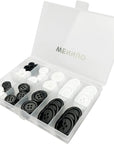 100Pcs Black Sewing Buttons,4-Hole Craft Buttons, 5 Sizes,With Compartment Storage Box, Suitable for Sewing,Suit Coat Shirt Buttons,Diy Decoration (Black)